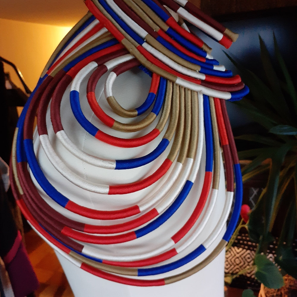 Multicolor Layered Necklace - Picture 3 of 7